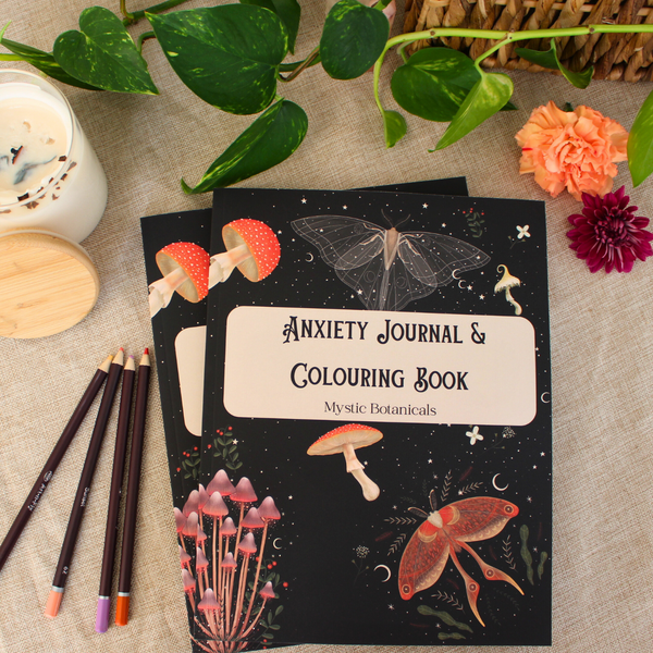 Anxiety Colouring Journal: Mystic Botanicals - 1